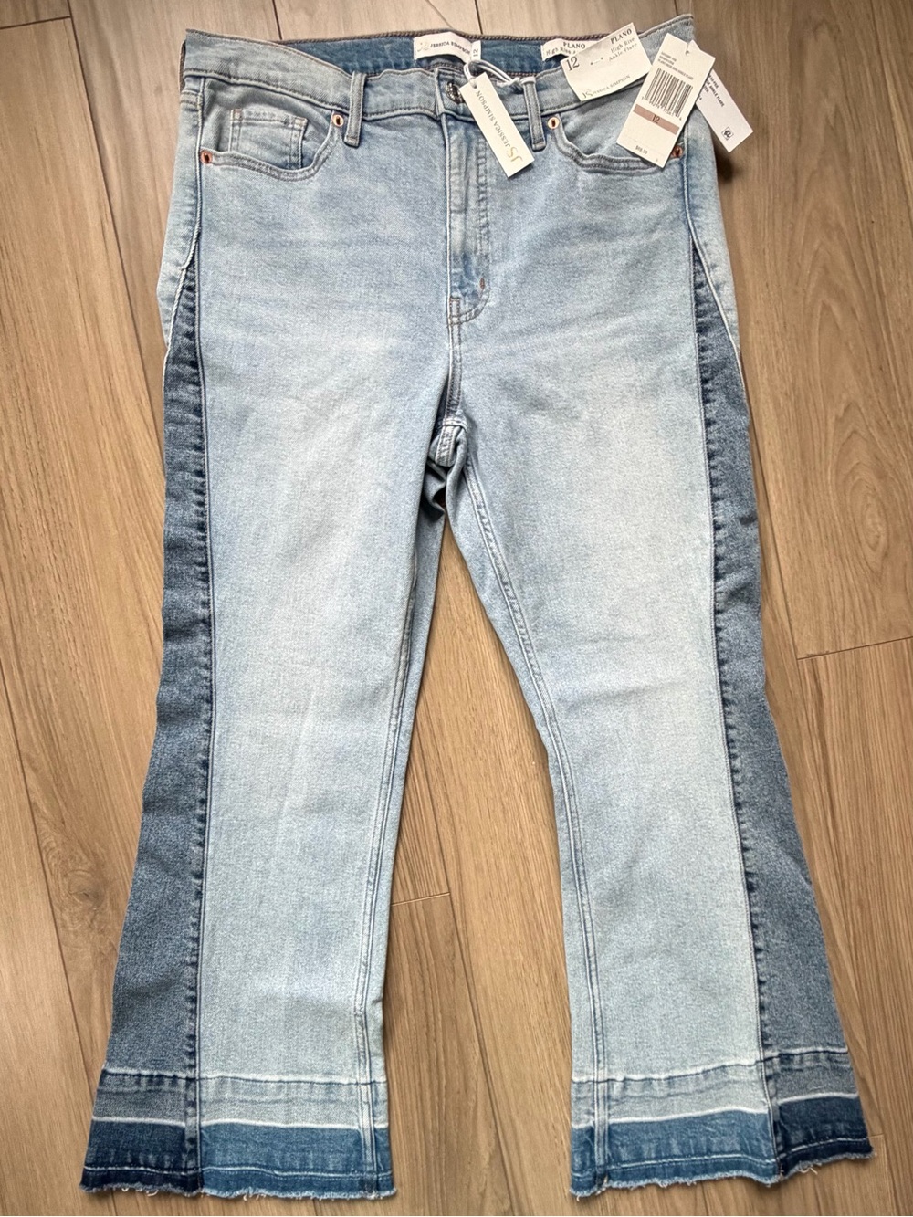 NWT Jessica Simpson Plano High Rise Ankle Flare Edgewater Jeans Sz 12 $70 Retail